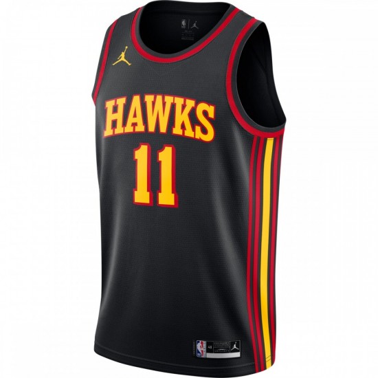 Trae Young Atlanta Hawks Jordan Brand 2020/21 Swingman Jersey - Statement Edition - Black