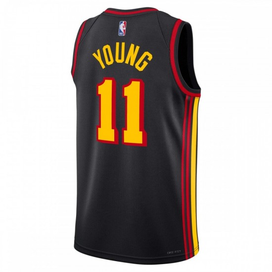 Trae Young Atlanta Hawks Jordan Brand 2022/23 Statement Edition Swingman Jersey - Black