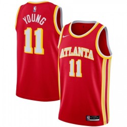 Men's Atlanta Hawks Trae Young #11 Nike Red 2020/21 Swingman Jersey - Icon Edition