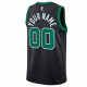 Boston Celtics Jordan Brand Unisex 2022/23 Swingman Custom Jersey - Statement Edition - Black