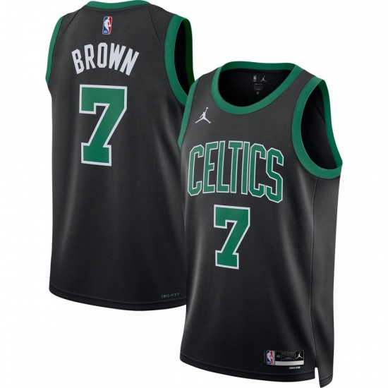 Jaylen Brown Boston Celtics Jordan Brand 2022/23 Statement Edition Swingman Jersey - Black