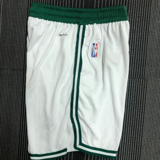 Men's Boston Celtics Nike White 2021/22 Swingman Shorts - Association Edition