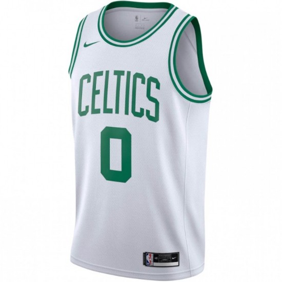 Men's Boston Celtics Jayson Tatum #0 White Swingman Jersey - Icon Edition