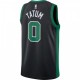 Men's Boston Celtics Jayson Tatum #0 Jordan Brand Black 2020/21 Swingman Jersey - Statement Edition