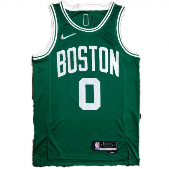 Men's Boston Celtics Jayson Tatum #0 Green 2021/22 Diamond Swingman Jersey - Icon Edition