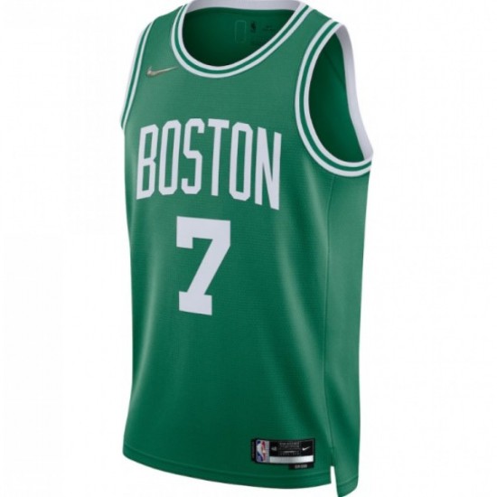 Men's Boston Celtics Jaylen Brown #7 Green 2021/22 Diamond Swingman Jersey - Icon Edition