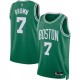 Men's Boston Celtics Jaylen Brown #7 Green 2021/22 Diamond Swingman Jersey - Icon Edition