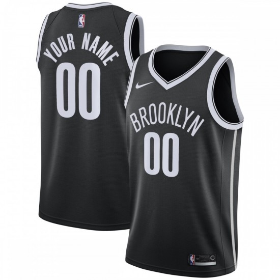 Brooklyn Nets Nike 2020/21 Swingman Custom Jersey - Icon Edition - Black