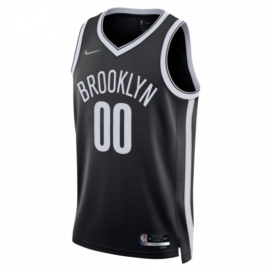 Brooklyn Nets Nike 2021/22 Diamond Swingman Custom Jersey - Icon Edition - Black