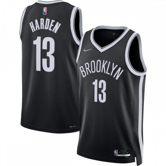 James Harden Brooklyn Nets Nike 2021/22 Diamond Swingman Jersey - Icon Edition - Black