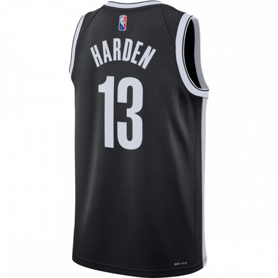 James Harden Brooklyn Nets Nike 2021/22 Diamond Swingman Jersey - Icon Edition - Black