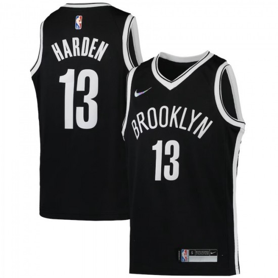 James Harden Brooklyn Nets Nike Youth 2021/22 Diamond Swingman Jersey - Icon Edition - Black