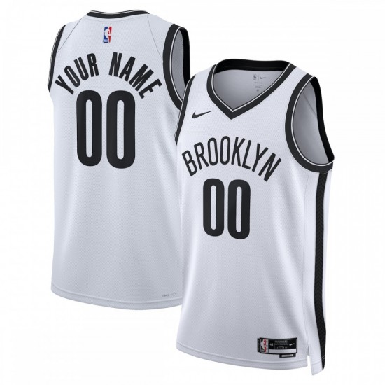 Brooklyn Nets Nike Unisex 2022/23 Swingman Custom Jersey White - Association Edition