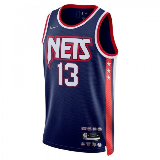 Men's Brooklyn Nets James Harden #13 Navy 2021/22 Swingman Jersey - City Edition