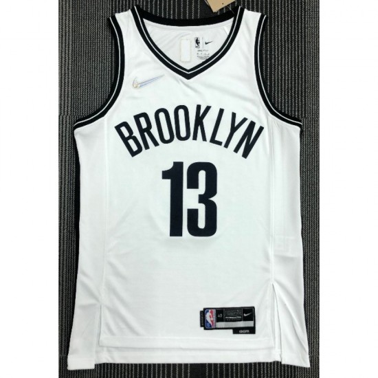 Men's Brooklyn Nets James Harden #13 Nike White 2021 Swingman NBA Jersey - Icon Edition