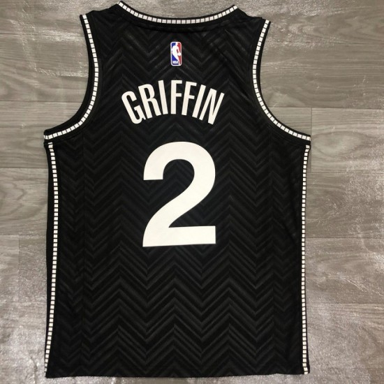 Men's Brooklyn Nets Blake Griffin Nike Black 2020/21 Swingman Player Jersey – Earned Edition