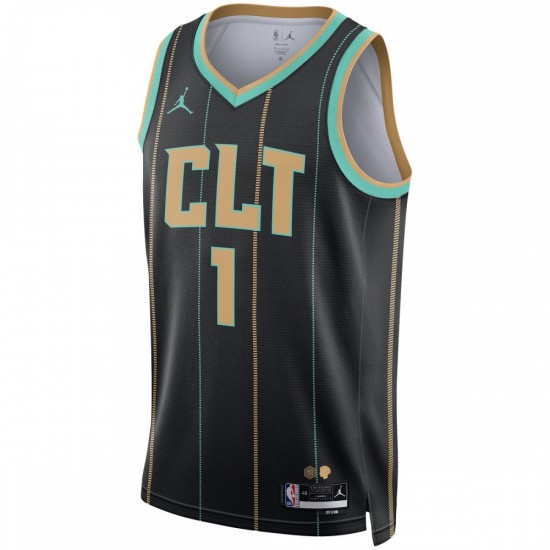 LaMelo Ball Charlotte Hornets Jordan Brand Unisex 2022/23 Swingman Jersey - City Edition - Black