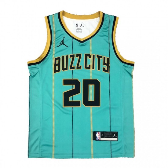 Men's Charlotte Hornets Hayward #20 Jordan Green Swingman Jersey - Association Edition