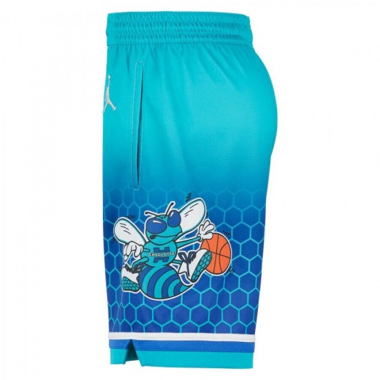 Men's Charlotte Hornets Nike Green 2021/22 Swingman Shorts - City Edition