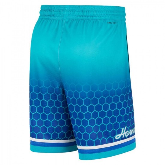 Men's Charlotte Hornets Nike Green 2021/22 Swingman Shorts - City Edition