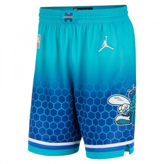 Men's Charlotte Hornets Nike Green 2021/22 Swingman Shorts - City Edition