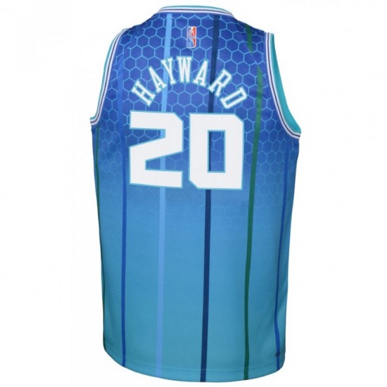 Men's Charlotte Hornets Gordon Hayward #20 Nike Blue 2021/22 Swingman NBA Jersey - City Edition