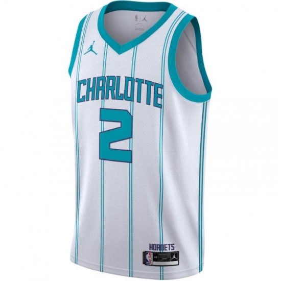 Men's Charlotte Hornets Lamelo Ball #2 Jordan White 2020/21 Swingman Jersey - Association Edition