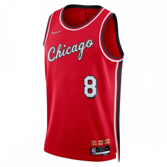 Zach LaVine Chicago Bulls Nike 2021/22 Swingman Jersey - City Edition - Red