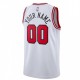 Chicago Bulls Nike Youth Swingman Custom Jersey White - Association Edition