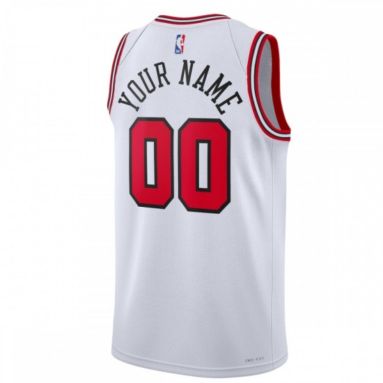 Chicago Bulls Nike Unisex 2022/23 Swingman Custom Jersey White - Association Edition