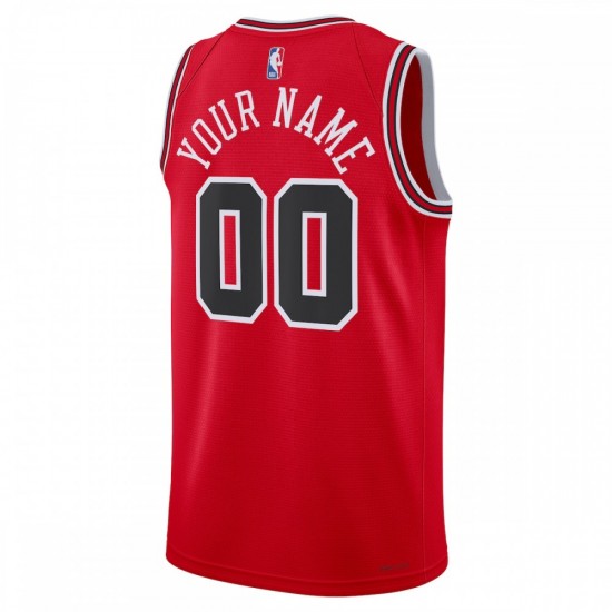 Chicago Bulls Nike Unisex 2022/23 Swingman Custom Jersey Red - Icon Edition