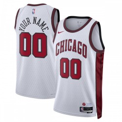 Chicago Bulls Nike Unisex 2022/23 Swingman Custom Jersey - City Edition - White