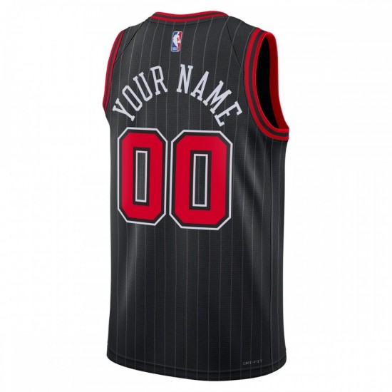 Chicago Bulls Jordan Brand Unisex 2022/23 Swingman Custom Jersey - Statement Edition - Black