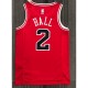 Men's Chicago Bulls Lonzo Ball #2 Nike Red 2021 Swingman NBA Jersey - Icon Edition