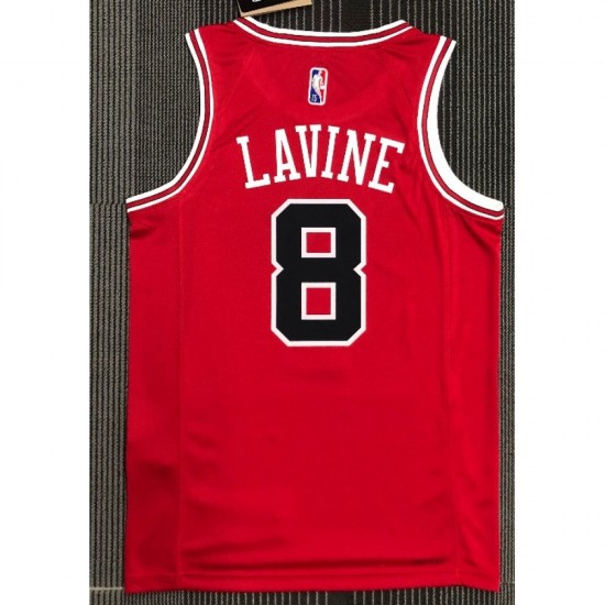 Men's Chicago Bulls Zach LaVine #8 Nike Red 2021 Swingman NBA Jersey - Icon Edition