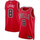 Men's Chicago Bulls Zach LaVine #8 Nike Red 2021 Swingman NBA Jersey - Icon Edition