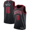 Men's Chicago Bulls Coby White #0 Jordan Brand Black 2020/21 Swingman Jersey - Statement Edition