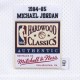 Men's Chicago Bulls Michael Jordan #23 Throwback Mitchell & Ness White 1984-85 Hardwood Classics Player Jersey