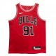 Men's Chicago Bulls Dennis Rodman #91 Nike Red Swingman Jersey - Icon Edition