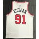 Men's Chicago Bulls Dennis Rodman #91 Nike White Swingman Jersey - Association Edition