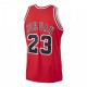 Men's Chicago Bulls Michael Jordan #23 Throwback Mitchell & Ness Red 1997-98 Hardwood Classics Player Jersey