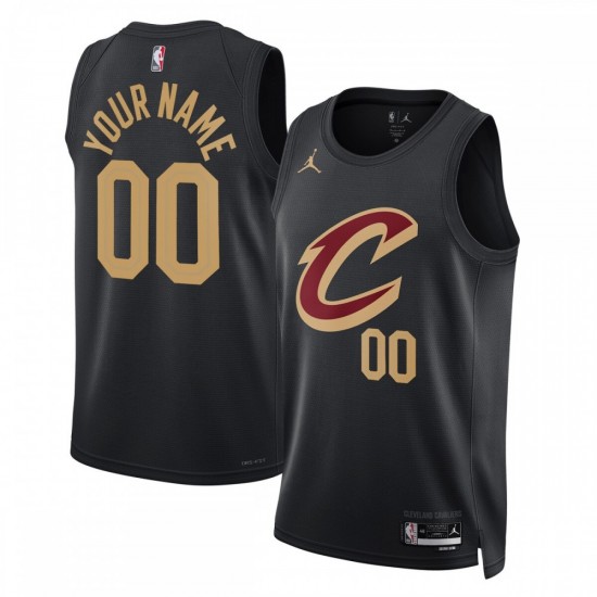 Cleveland Cavaliers Jordan Brand Unisex 2022/23 Swingman Custom Jersey - Statement Edition - Black