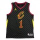 Men's Cleveland Cavaliers Derrick Rose #1 Jordan Black Swingman Jersey - Statement Edition