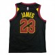 Men's Cleveland Cavaliers Lebron James #23 Jordan Black Swingman Jersey - Statement Edition