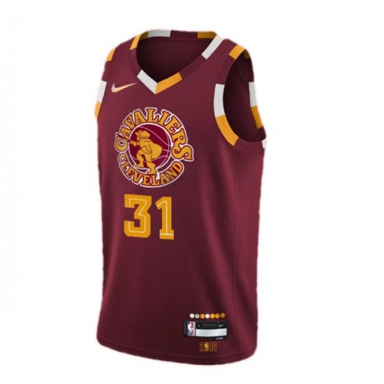 Men's Cleveland Cavaliers Jarrett Allen #31 Nike Wine 2021/22 Swingman NBA Jersey - City Edition