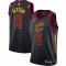 Men's Cleveland Cavaliers Collin Sexton #2 Jordan Black 2020/21 Swingman Jersey - Statement Edition