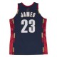 Men's Cleveland Cavaliers LeBron James #23 Throwback Mitchell & Ness Navy 2008-09 Hardwood Classics Jersey