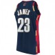 Men's Cleveland Cavaliers LeBron James #23 Throwback Mitchell & Ness Navy 2008-09 Hardwood Classics Jersey