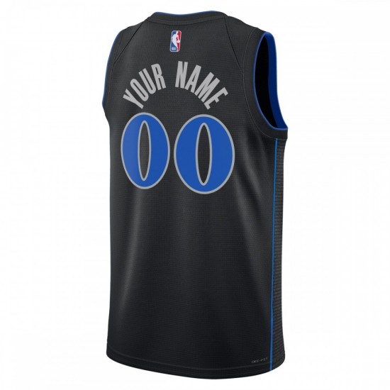 Dallas Mavericks Nike Unisex 2023/24 Custom Swingman Jersey - Black - City Edition