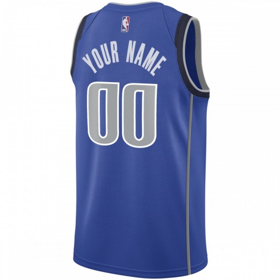 Dallas Mavericks Nike Youth Swingman Custom Jersey Royal - Icon Edition